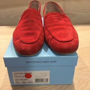 Red Antonio Melani suede Loafers